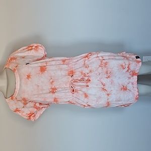Margaritaville Women's Island Reserve Tie Dye Knit Dress – Rolled Sleeves, Drawstring Waist With Pockets 4 thumbnail image